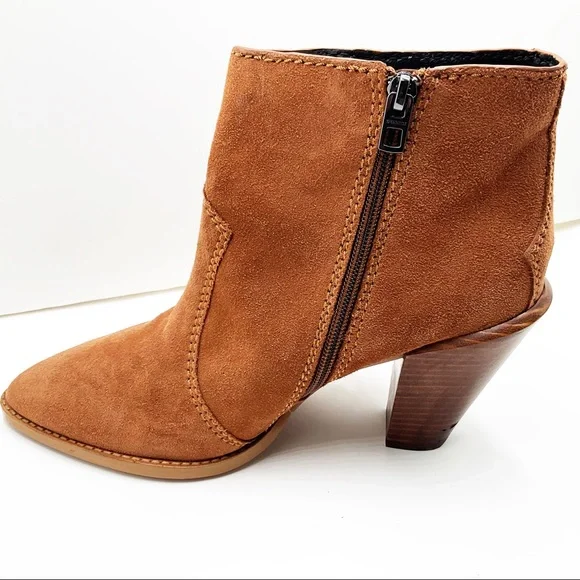 {COACH} Westyn Suede Fringe with Studs Booties